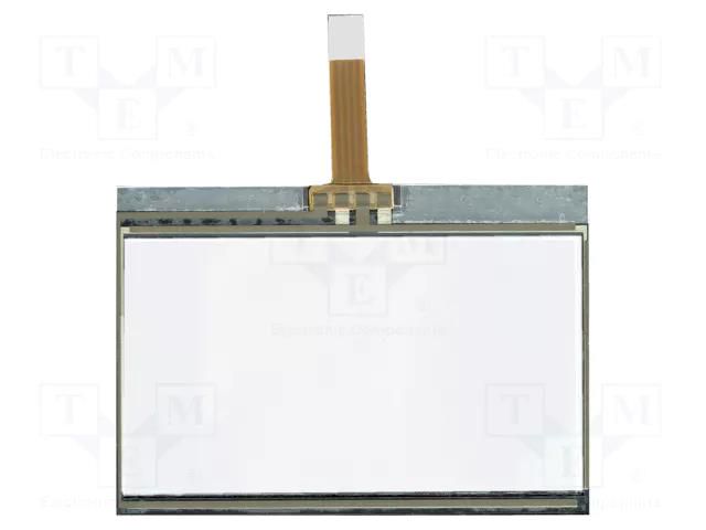 Touch panel; Dim: 67.5x47.8mm; 65x36.5mm; PIN: 4; 1x4; Tape ph: 1mm DISPLAY VISIONS EATOUCH128-2