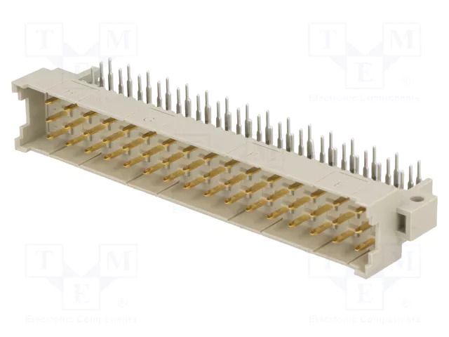 Connector: DIN 41612; socket; male; PIN: 48; angled 90°; 6A; THT HARTING 09061486901