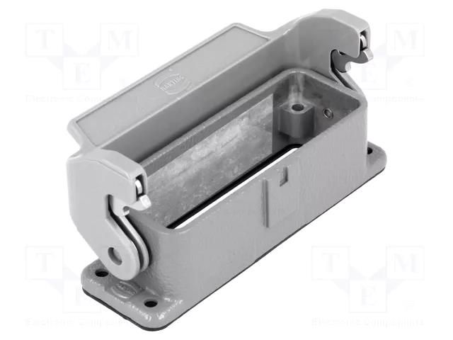 Enclosure for connectors: HDC; size 16A; Han® A; IP65; with latch HARTING 09200160301