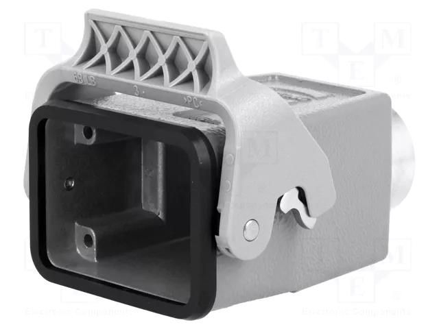 Enclosure for connectors: HDC; size 6B; for cable; Han® B; IP65 HARTING 09300060752