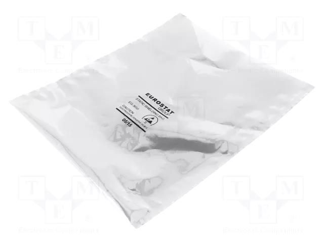 Protection bag; ESD; L: 203mm; W: 152mm; Thk: 76um EUROSTAT GROUP ERS-208710608