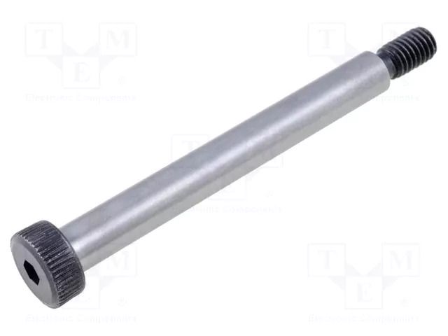 Shoulder screw; steel; M5; 0.8; Thread len: 9.5mm; hex key; HEX 3mm ELESA+GANTER ISO7379-6-M5-50