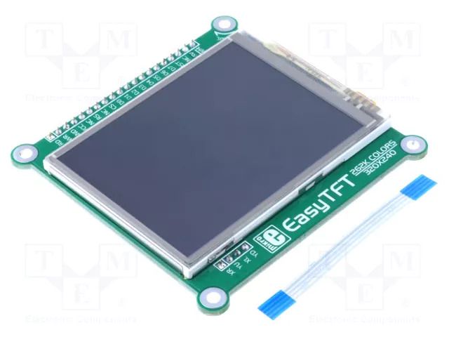 Expansion board; ILI9341; LCD TFT; prototype board; Touchpad: yes MIKROE MIKROE-1142