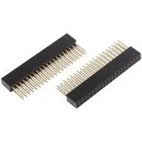 SOCKET HEADER, VERTICAL, 40POS, 2ROW, TH 83-17607