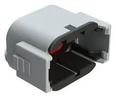 PROTECTIVE CAP, 8POS, GRY, THERMOPLASTIC ATM06-08SB-CAP