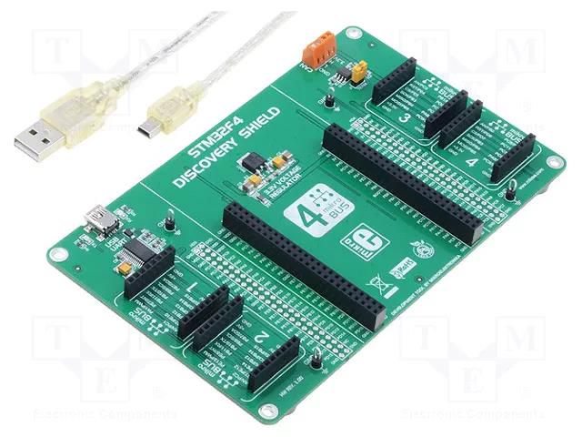 Multiadapter; prototype board; Add-on connectors: 4 MIKROE MIKROE-1481