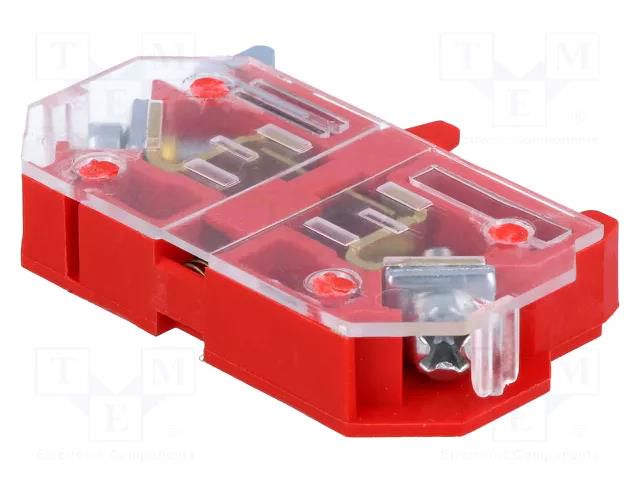 Contact block; 22mm; NEF22; -15÷30°C; front fixing; Contacts: NC PROMET EF22Y