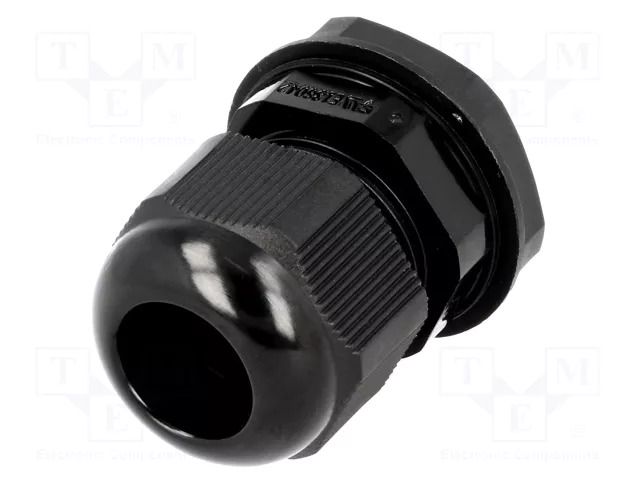 Cable gland; PG16; IP68; polyamide; black; UL94V-2; 17.3mm KSS WIRING EG-16