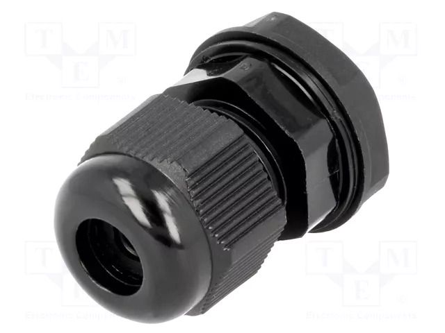 Cable gland; PG9; IP68; polyamide; black; UL94V-2; 13.9mm KSS WIRING EG-9