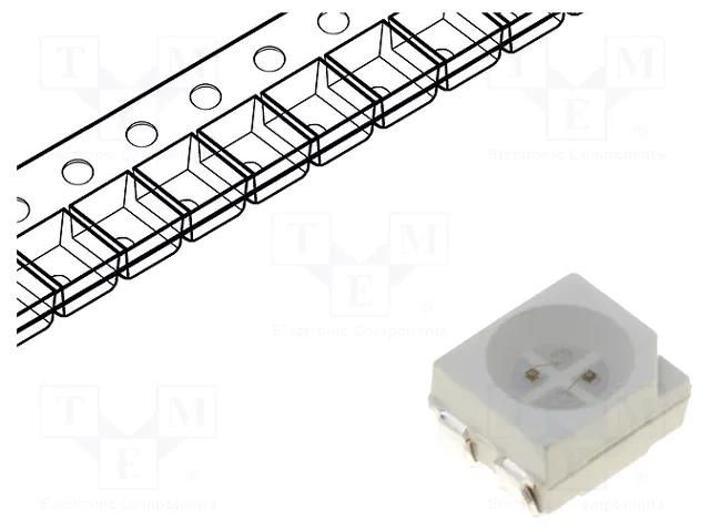 LED; SMD; 3528,PLCC4; RGB; 3.5x2.8x1.9mm; 120°; 20mA KINGBRIGHT ELECTRONIC KAA-3528RGBS-11