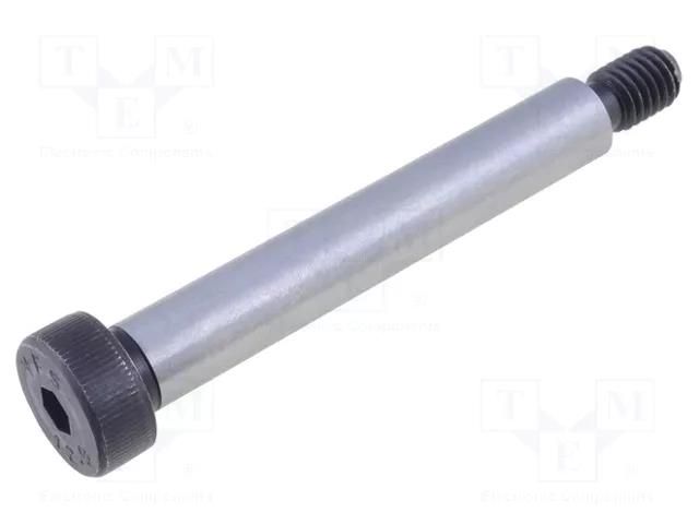 Shoulder screw; steel; M8; 1.25; Thread len: 13mm; hex key; HEX 5mm ELESA+GANTER ISO7379-10-M8-65