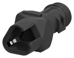 BACKSHELL, PLUG, 180 DEG, PA, BLACK 1011-231-0305