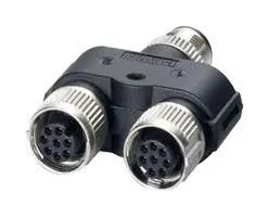 SENSOR SPLITTER, 8P, M12 PLUG-2XM12 RCPT 1054341