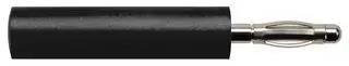 ADAPTER, BANANA, PLUG, 10A, BLK, SOLDER A 20-40 S NI / SW