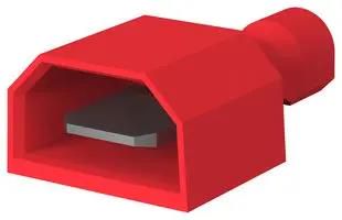 MALE DISCONNECT, 6.35MM, 22-18AWG, RED 2-521055-2