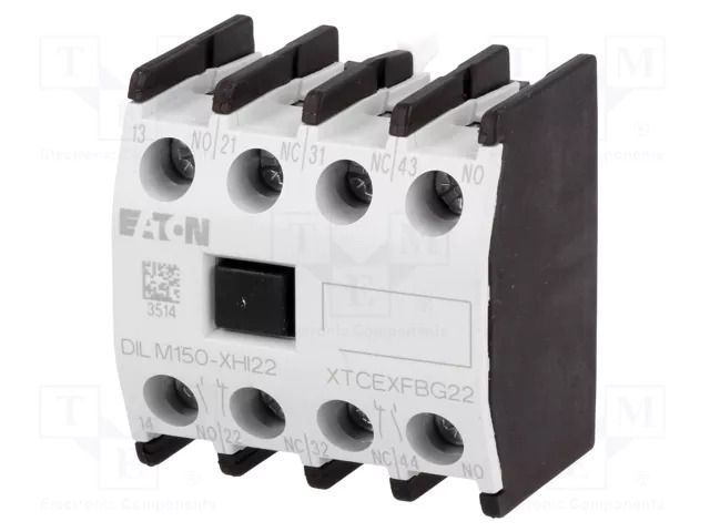 Auxiliary contacts; Leads: screw terminals; front EATON ELECTRIC DILM150-XHI22