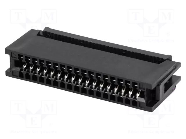 Connector: card edge; PIN: 34; IDC; for ribbon cable; 2.54mm CONNFLY DS1064-340B