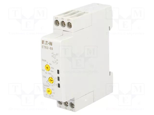 Timer; 0,05s÷100h; SPDT; 250VAC/3A; Usup: 24÷240VAC; 24÷48VDC; ETR2 EATON ELECTRIC ETR2-69
