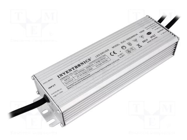 Power supply: switching; LED; 150W; 27÷53.5V; 2800mA; 90÷305VAC INVENTRONICS EUC-150S280DVA