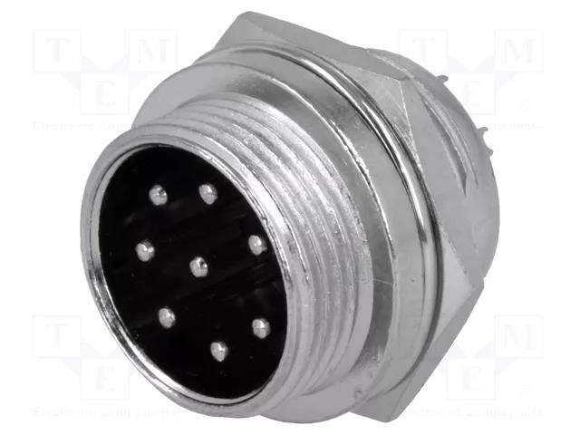 Connector: microphone; socket; male; PIN: 8; for panel mounting CLIFF FC684208