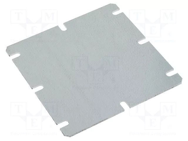 Mounting plate; steel; W: 98mm; L: 98mm; Thk: 1.5mm; Plating: zinc FIBOX MIV125