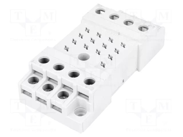 Socket; PIN: 14; 10A; 250VAC; on panel; screw terminals; -40÷70°C RELPOL GZ14
