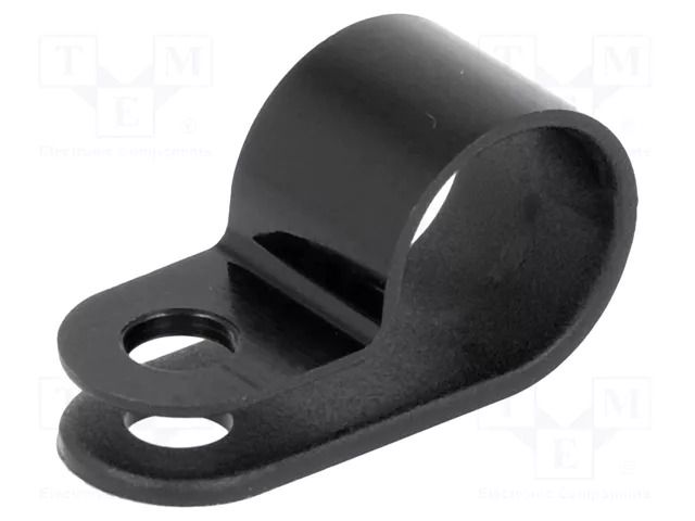 Fixing clamp; Cable P-clips; ØBundle : 11mm; W: 10mm; polyamide HELLERMANNTYTON H6P