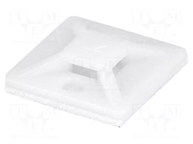 Holder; self-adhesive; polyamide; UL94V-2; natural; Ht: 3.9mm KSS WIRING HC-101S-S2