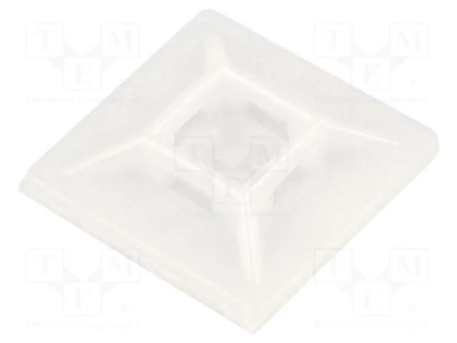 Holder; self-adhesive; polyamide; UL94V-2; natural; Tie width: 5mm KSS WIRING HC-102