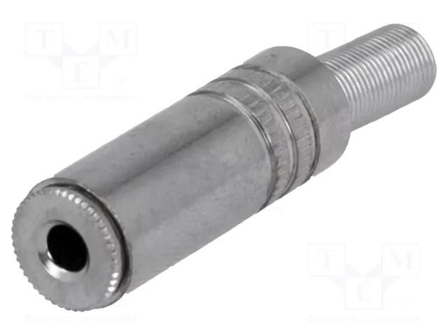 Connector: Jack 3,5mm; plug; female; stereo,with strain relief Goobay JC-207