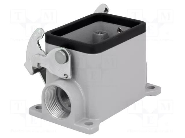 Enclosure for connectors: HDC; size 44.27; with latch; closed ILME JCVP06L