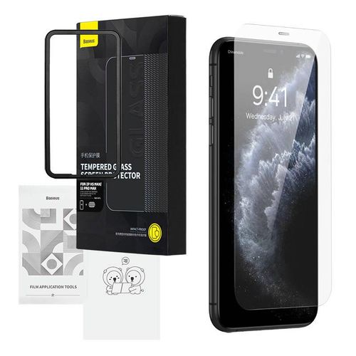 Tempered glass Baseus Schott HD 0.3 mm for iPhone XS Max/11 Pro Max, Baseus SGXT000702
