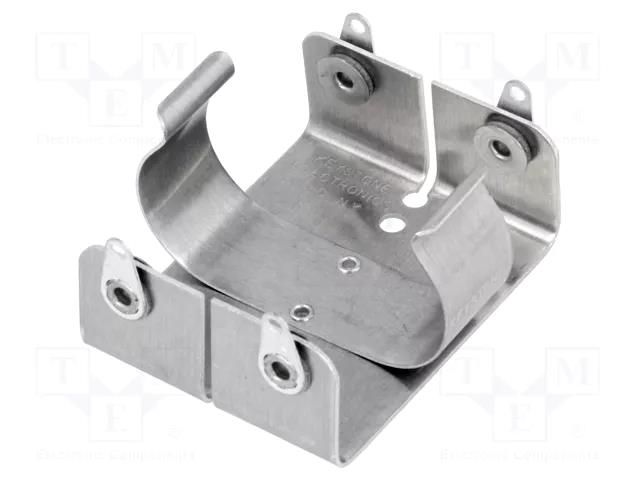 Holder; C,R14; Batt.no: 2; PCB,screw; solder lugs; brass; aluminium KEYSTONE KEYS174