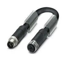 SENSOR CORD, 4P M12 PLUG-M12 RCPT, 1M 1408808