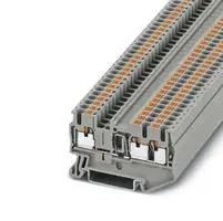 DINRAIL TERMINAL BLOCK, 3WAY, 12AWG, GRY 3210253