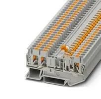 DINRAIL TERMINAL BLOCK, 3WAY, 12AWG, GRY 3210169