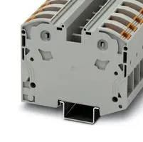 DINRAIL TERMINAL BLOCK, 2WAY, 2AWG, GRY 3212064