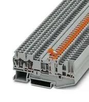 DINRAIL TERMINAL BLOCK, 2WAY, 12AWG, GRY 3040766