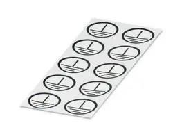 LABEL, POLYETHYLENE, WHITE, 16MM 0806767