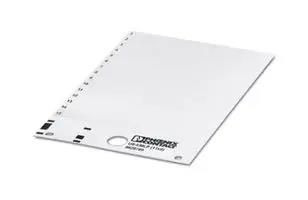 LABEL, PVC, WHITE, 9MM X 11MM 0828789