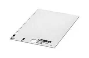 MARKER CARD, BLANK, 104MM, WHITE, TB 0830769