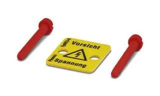 WARNING PLATE, ATT DANGER, 6MM, YEL, TB 1004115