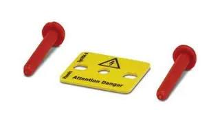 WARNING PLATE, ATT DANGER, 8MM, YEL, TB 1004128