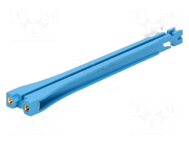 PCB guide; polyester; blue; L: 120mm; B: 112mm ESSENTRA VMCGN-120-M3-L