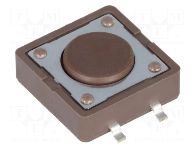 Microswitch TACT; SPST-NO; Pos: 2; 0.05A/12VDC; SMT; none; 1.6N DIPTRONICS DTSM-21N-V-B