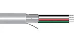 CABLE, 3CORE, 24AWG, SLATE, 30M 6300/3 SL005