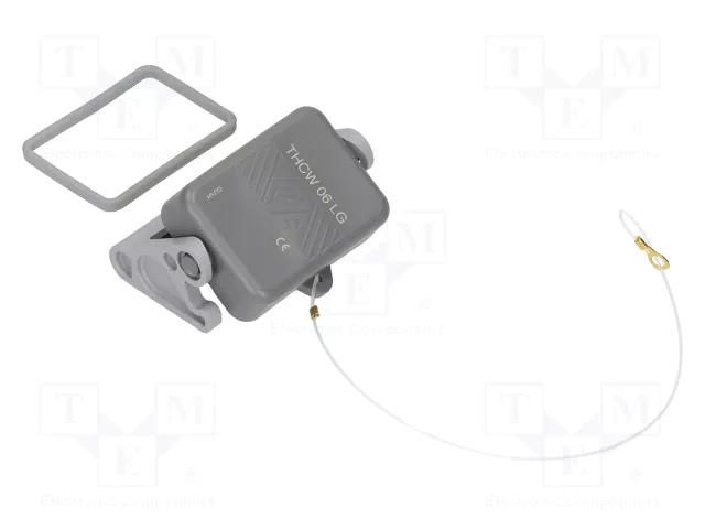 Protection cover; size 44.27; with latch; IP65,IP66,IP69 ILME THCW06LG