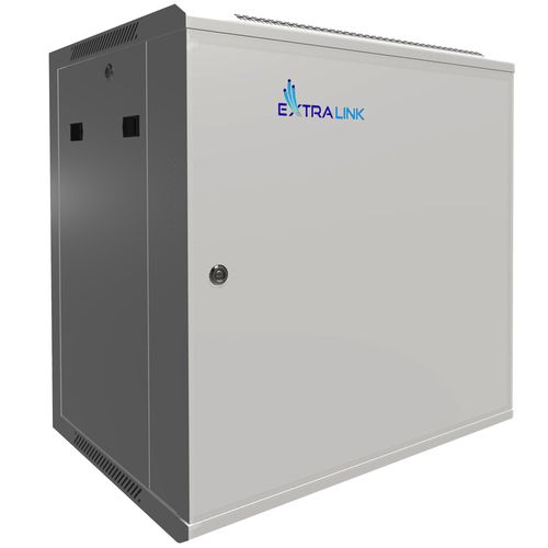 Extralink 12U 600x450 ASP Gray | Rackmount cabinet | wall mounted, metal door, EXTRALINK EX.12974