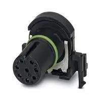 FLUSH TYPE CONN, RCPT, 8POS, M12, PCB 1437009