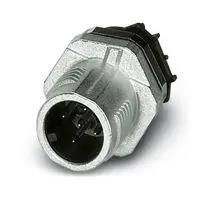 FLUSH TYPE CONN, PLUG, 5POS, M12, PANEL 1551752